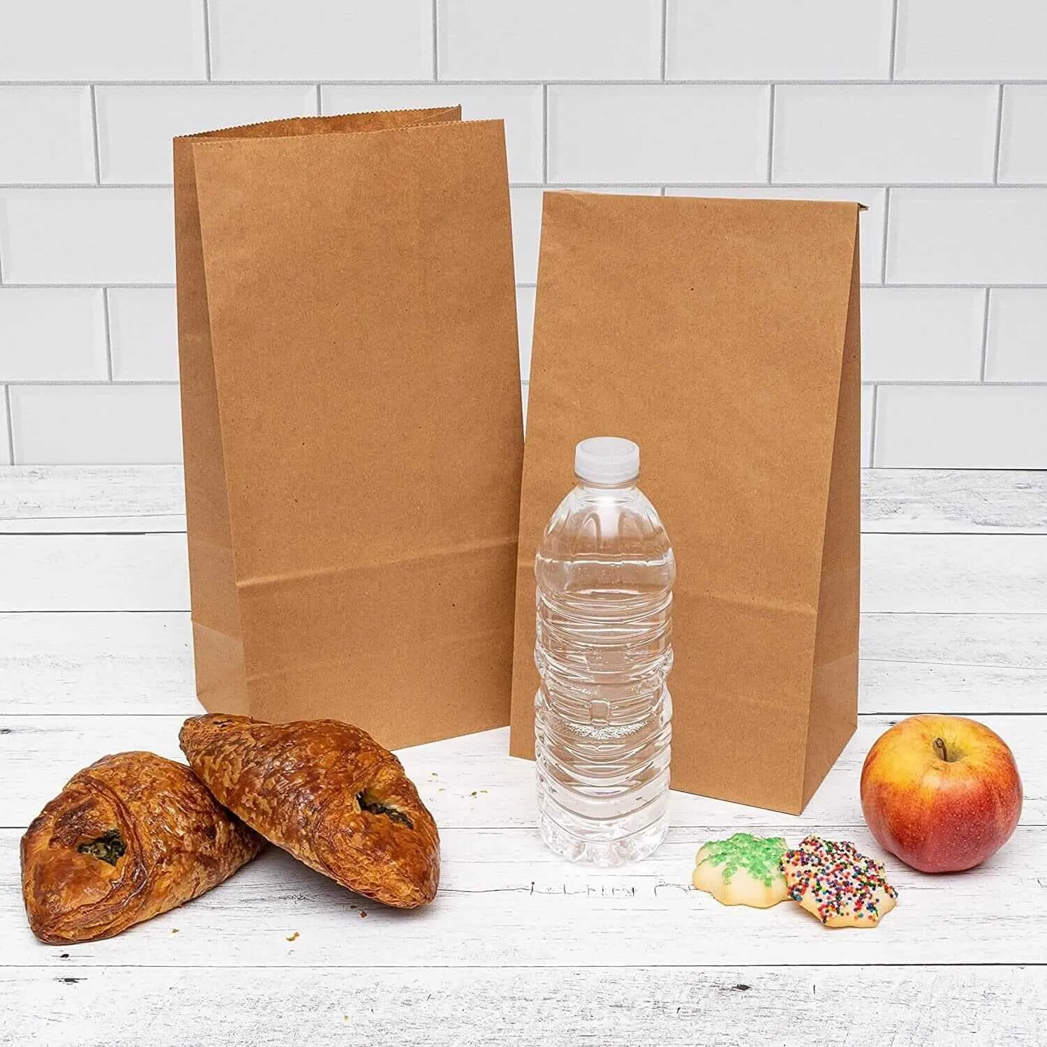 8 LB SOS Paper Lunch Bags