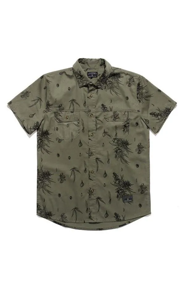 Afends Mens Sativa - Hemp - Short Sleeve Shirt