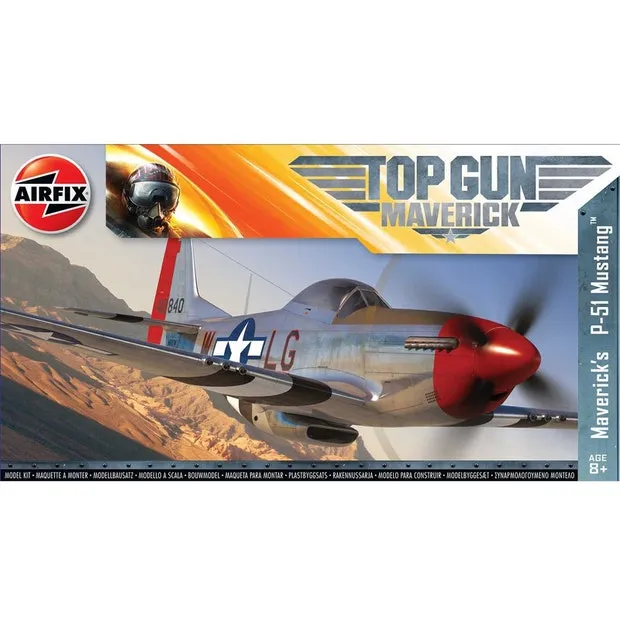 Airfix 1:72 Top Gun Maverick's P-51 Mustang Model Kit