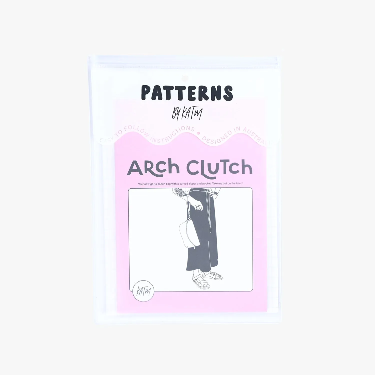 Arch Clutch | Sewing Pattern by KATM  ~ Printed Paper Pattern