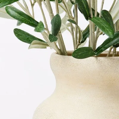 Artificial Olive Leaf Arrangement - Threshold designed with Studio McGee: Faux Tree in Ceramic Pot