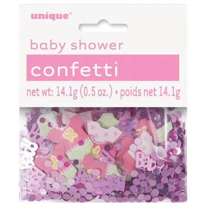 Baby Shower - Pink Polka Dot Confetti