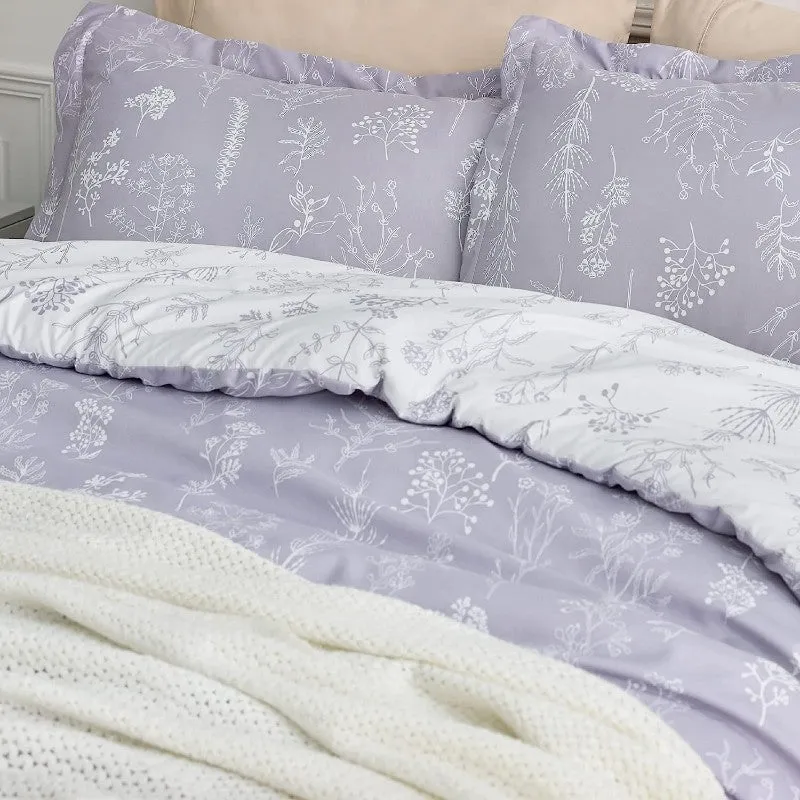 Bedsure Queen 3 Piece Bedding Set, Lilac