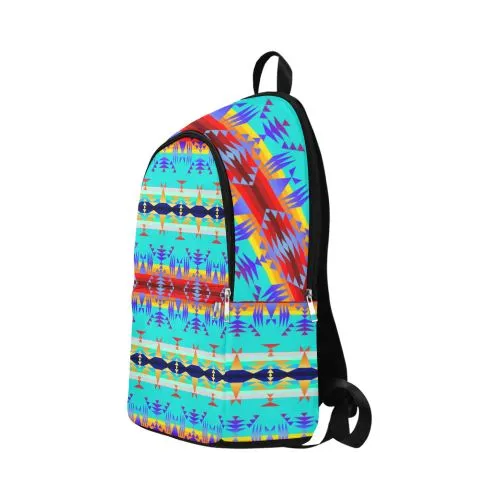 Between the Mountains Fire Fabric Backpack for Adult