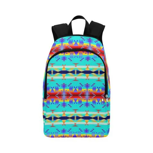 Between the Mountains Fire Fabric Backpack for Adult