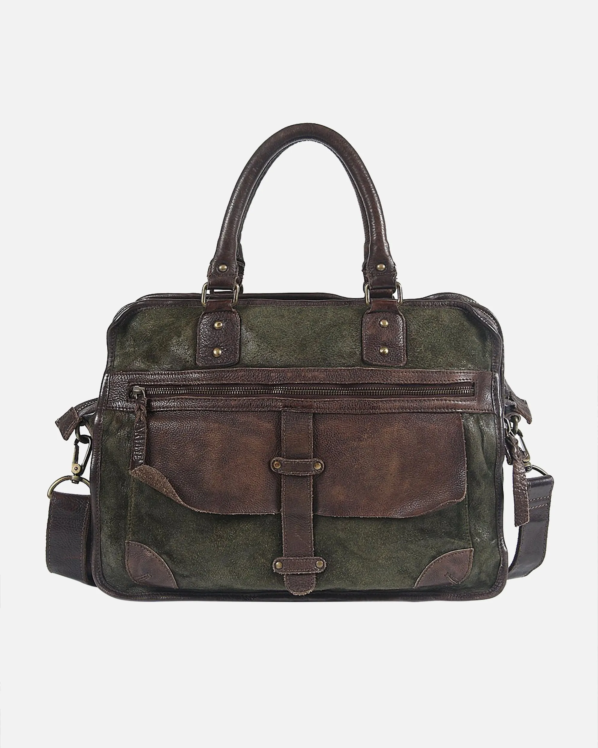 Boomsma | Men's Leather Messenger Bag | Laptop Briefcase