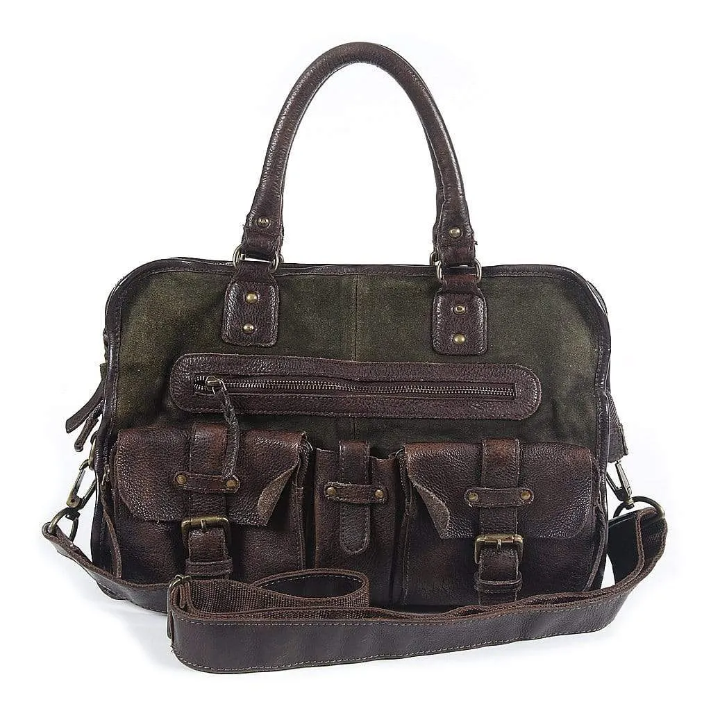 Boomsma | Men's Leather Messenger Bag | Laptop Briefcase