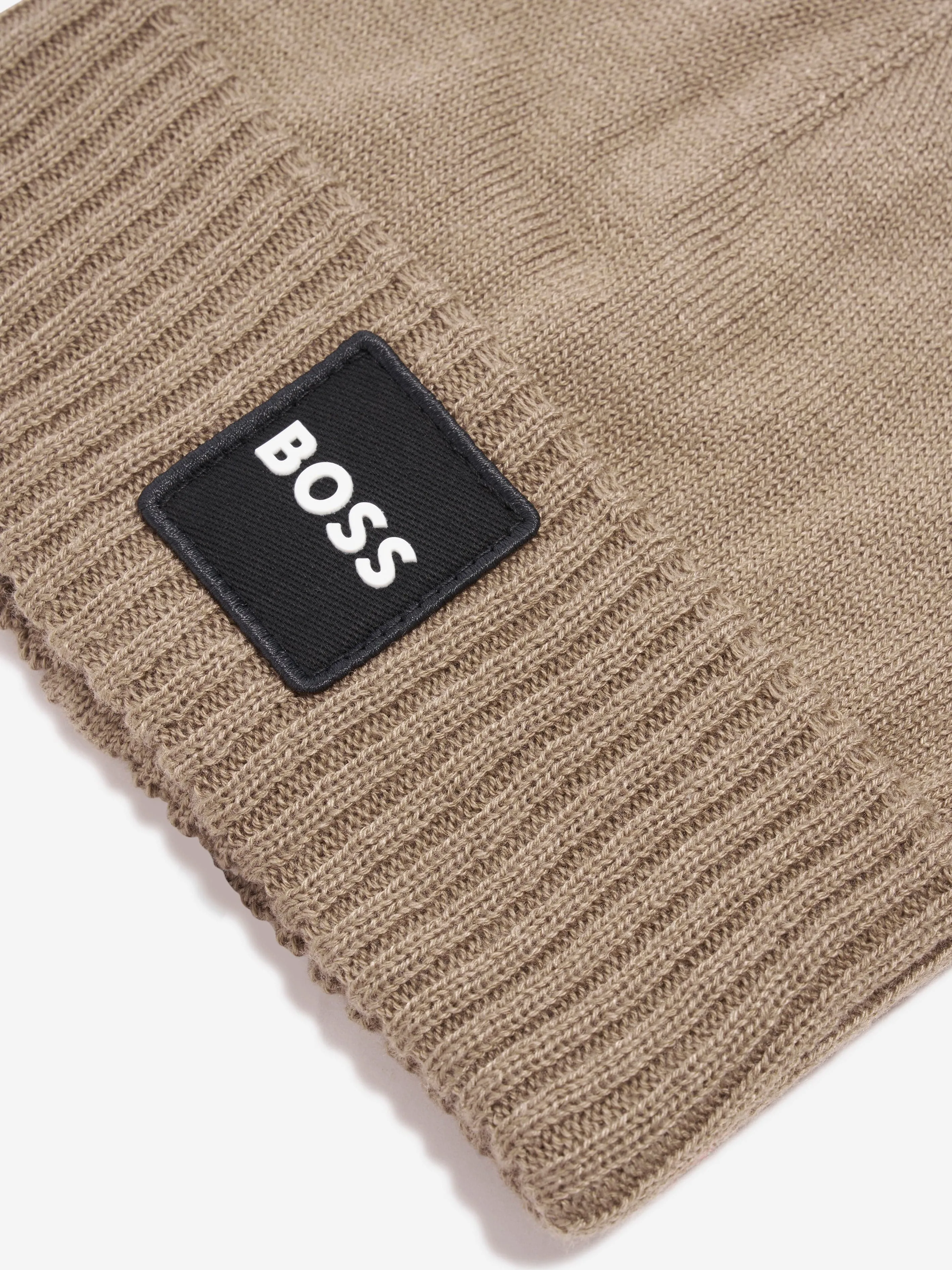 BOSS Boys Pull On Hat in Beige