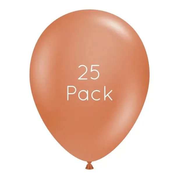 Burnt Orange Balloons - 25 Pkt