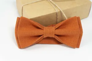 Burnt Orange wedding bow tie | wedding bow ties