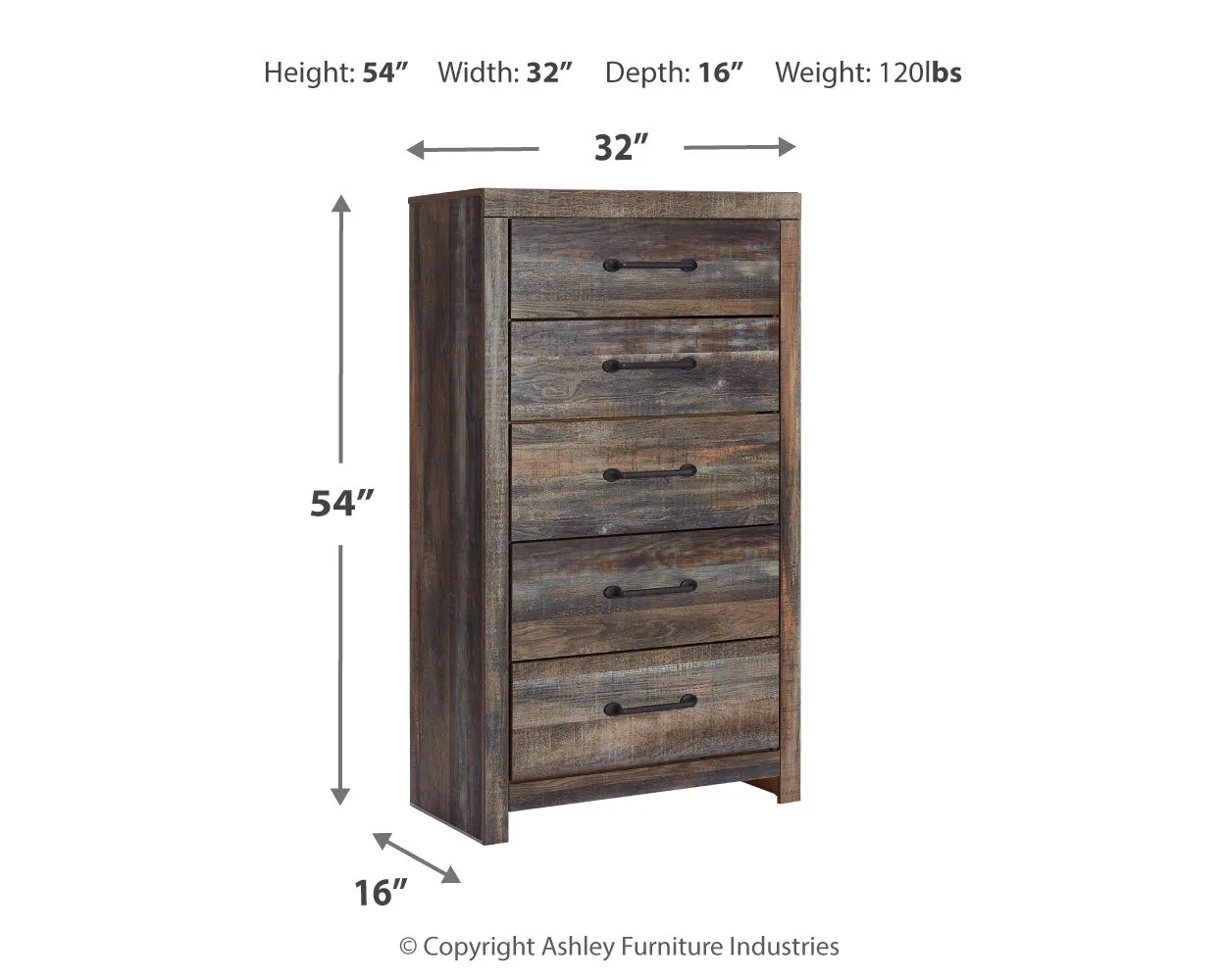 Drystan Full Panel Bed with Mirrored Dresser and Chest