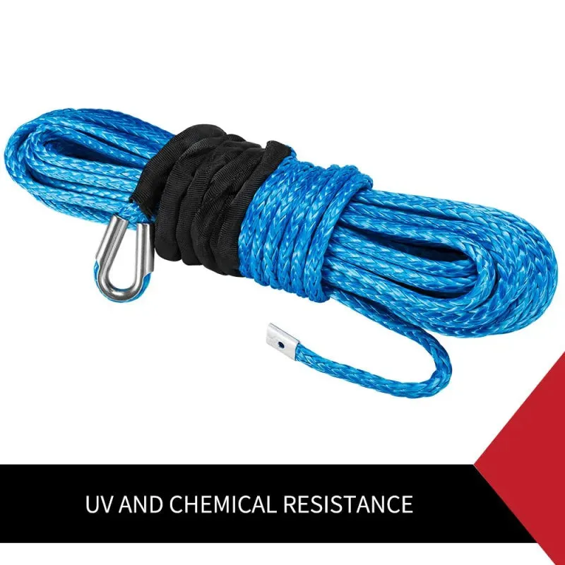 Dyneema Synthetic Winch Rope | Blue | 10mm x 30m