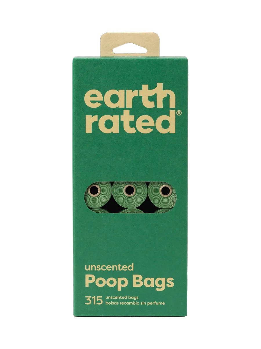 Earth Rated 315 Bags on 21 Refill Rolls, Unscented