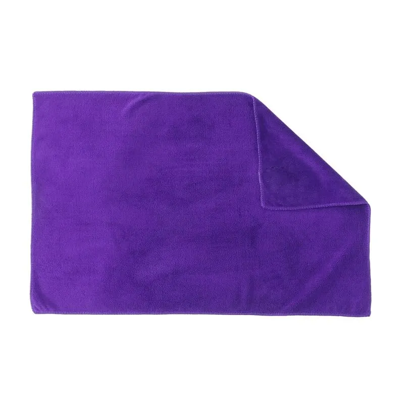 Encasa Microfiber Towels (60x40 cm) for car and Kitchen Cleaning, Perfect for Travel, Beach Trips, Backpacking, Camping and Gym use - Fast Drying - 2-Pack - Purple