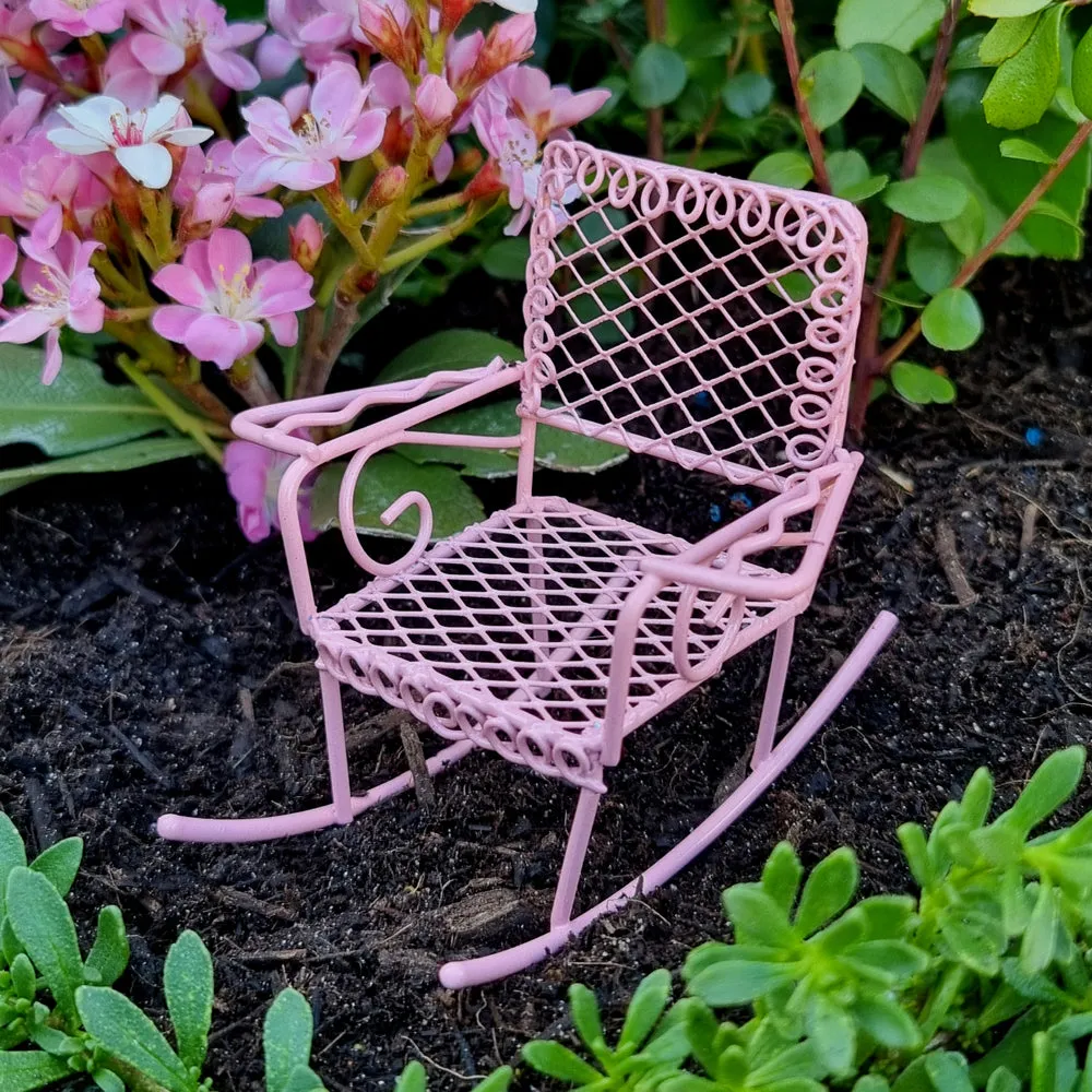 Fairy & Elf Metal Rocking Chair