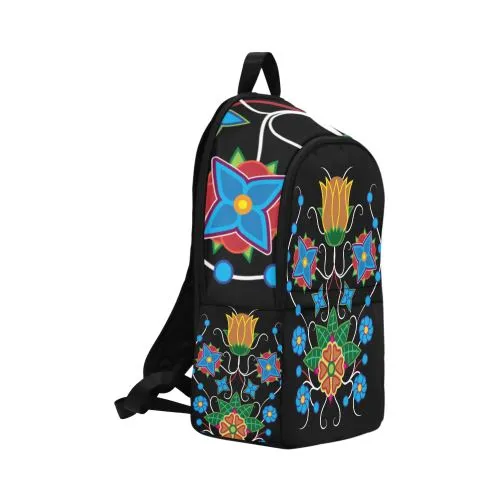 Floral Beadwork-02 Fabric Backpack for Adult