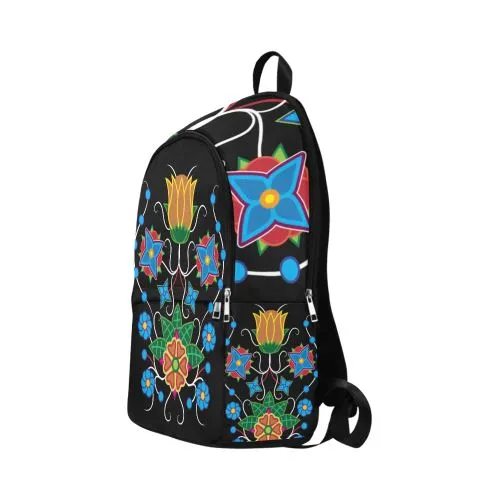 Floral Beadwork-02 Fabric Backpack for Adult