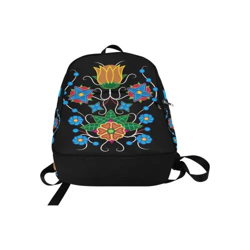 Floral Beadwork-02 Fabric Backpack for Adult