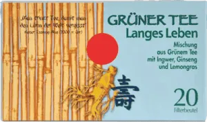 Ginseng tea, GREEN TEA ginger ginseng filter bags