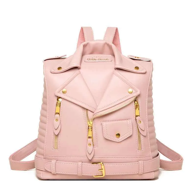 Glow Chic's Soft Leather Textured Backpack