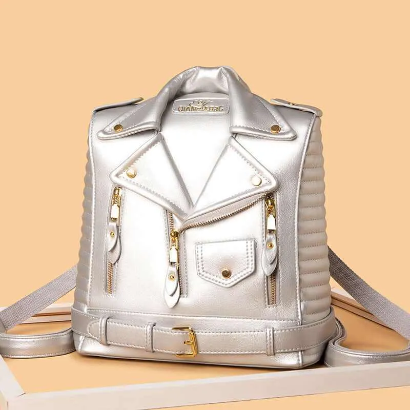 Glow Chic's Soft Leather Textured Backpack