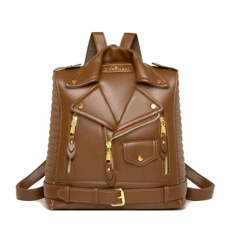 Glow Chic's Soft Leather Textured Backpack