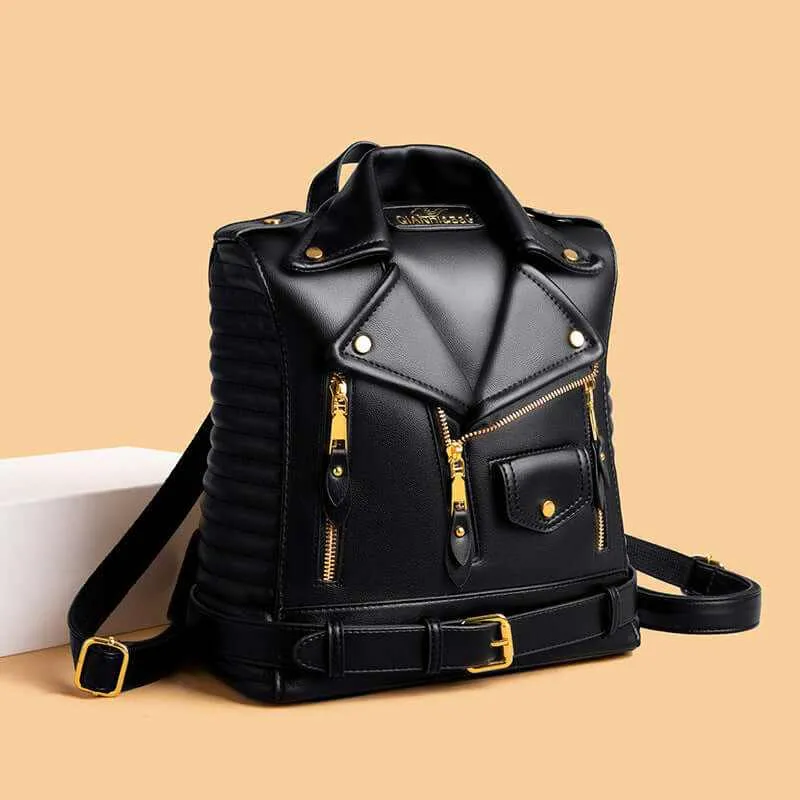 Glow Chic's Soft Leather Textured Backpack