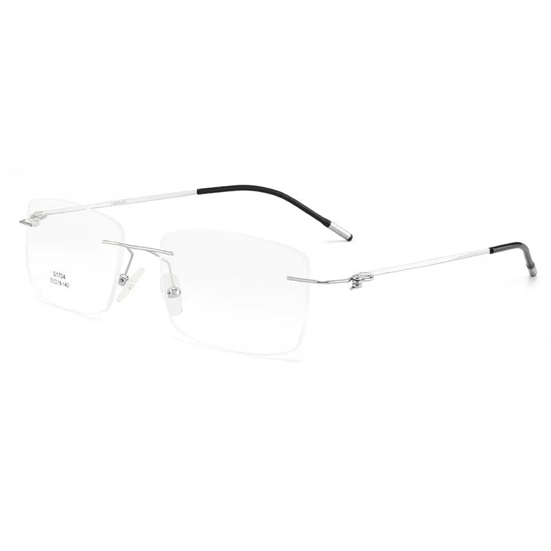 Gmei Men's Eyeglasses Alloy Screwless Rimless Ultralight S1704