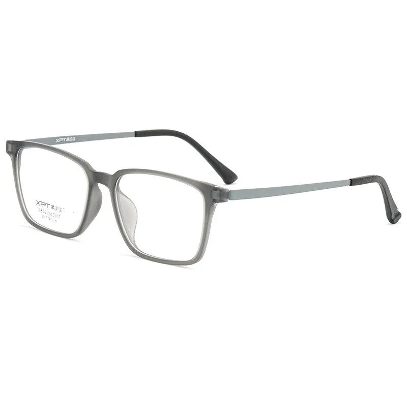 Gmei Men's Full Rim Large Square Tr 90 Titanium Eyeglasses 9822