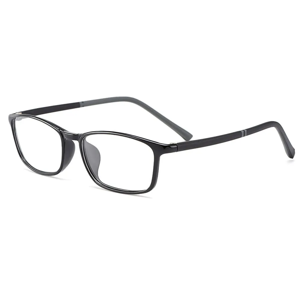 Gmei Men's Full Rim Rectangular Tr 90 Eyeglasses M2061