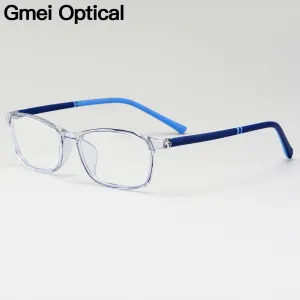 Gmei Men's Full Rim Rectangular Tr 90 Eyeglasses M2061