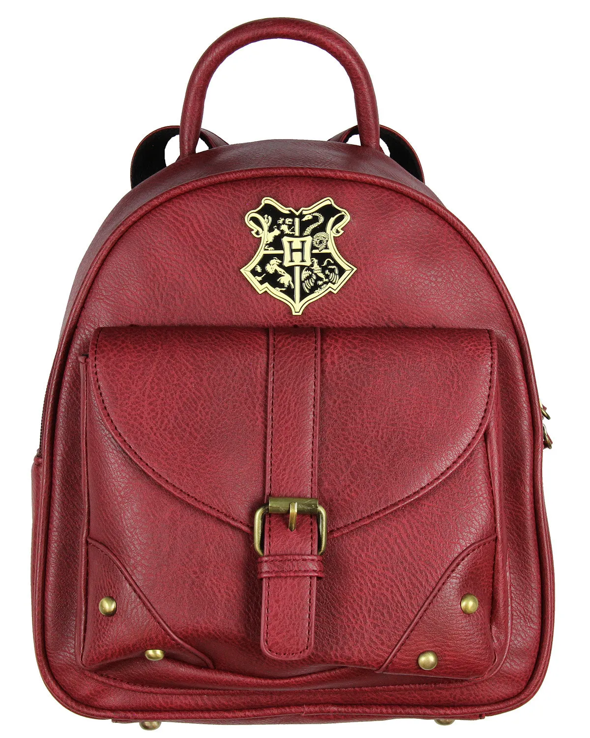 Harry Potter Bag Hogwarts School Crest Faux Leather Mini Backpack