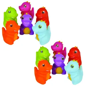 Kicko Dinosaur Squirt Toys - Pack of 12, 2 Inch Assorted Rubber Water Squirties - Perfect