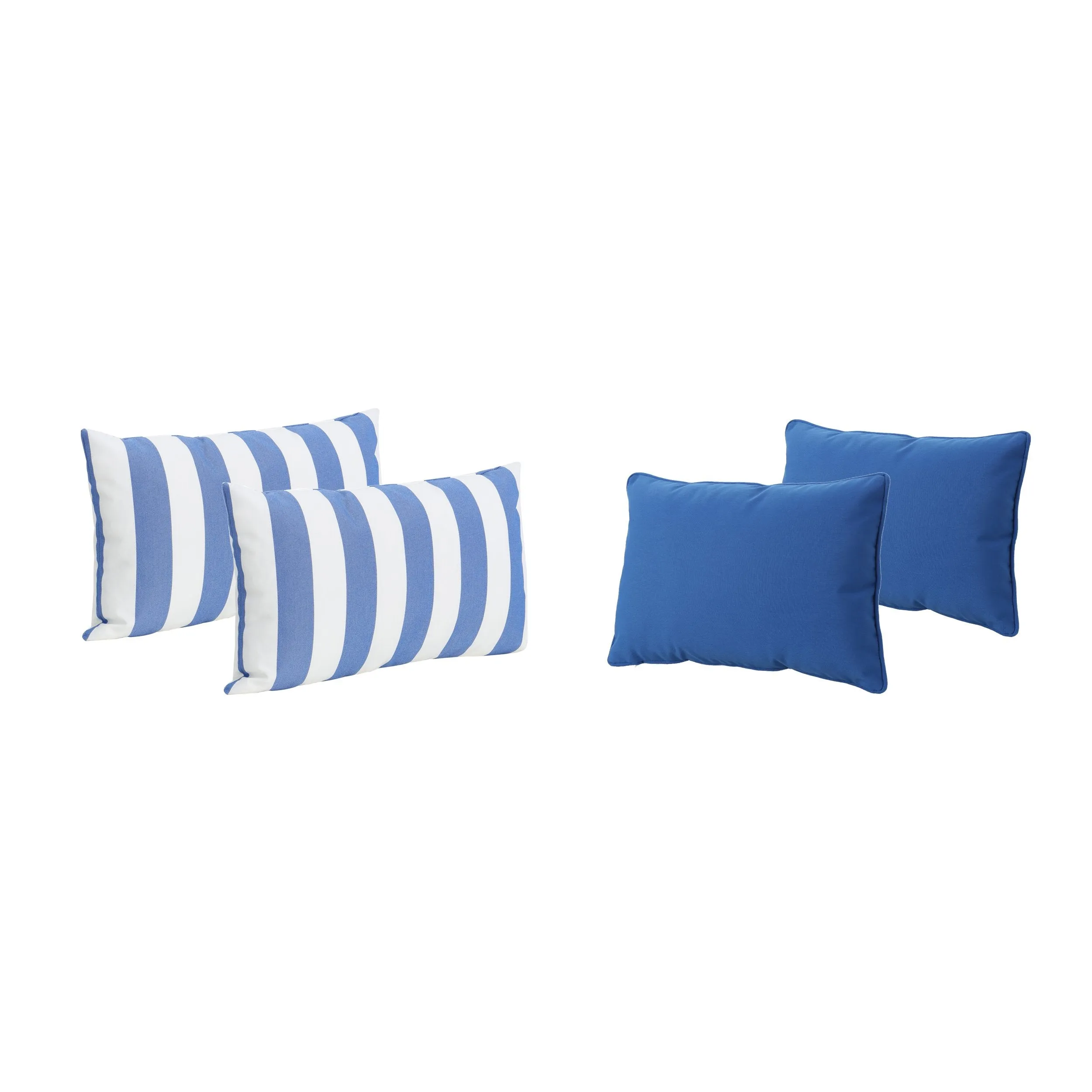 La Jolla Outdoor Water Resistant Rectangular Throw Pillows - Set of 4