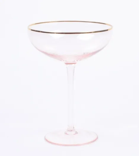 Light Pink Coupe Glass