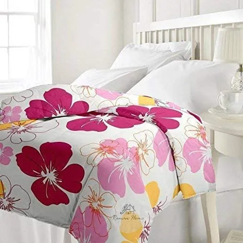 LRSDAA Royal Traders Polycotton Soft and Light Weight Printed Singel Dohar/AC Comforter | Type Skin