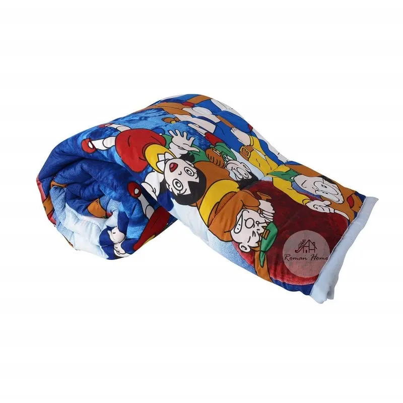 LRSDAA Super Soft Kids Design Print Reversible Single Bed Dohar, Blanket, AC Dohar Gift for boy or Girl