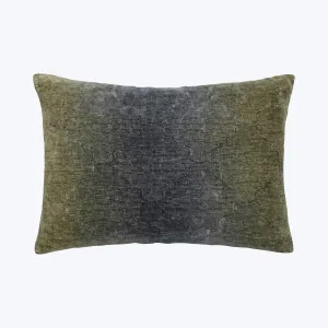 Medallion Woven Jacquard Lumbar Pillow Cactus