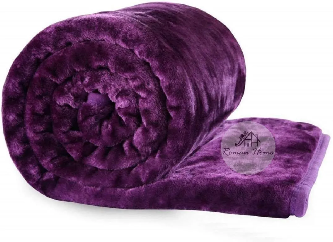 Mehta Store Blanket Double Purple