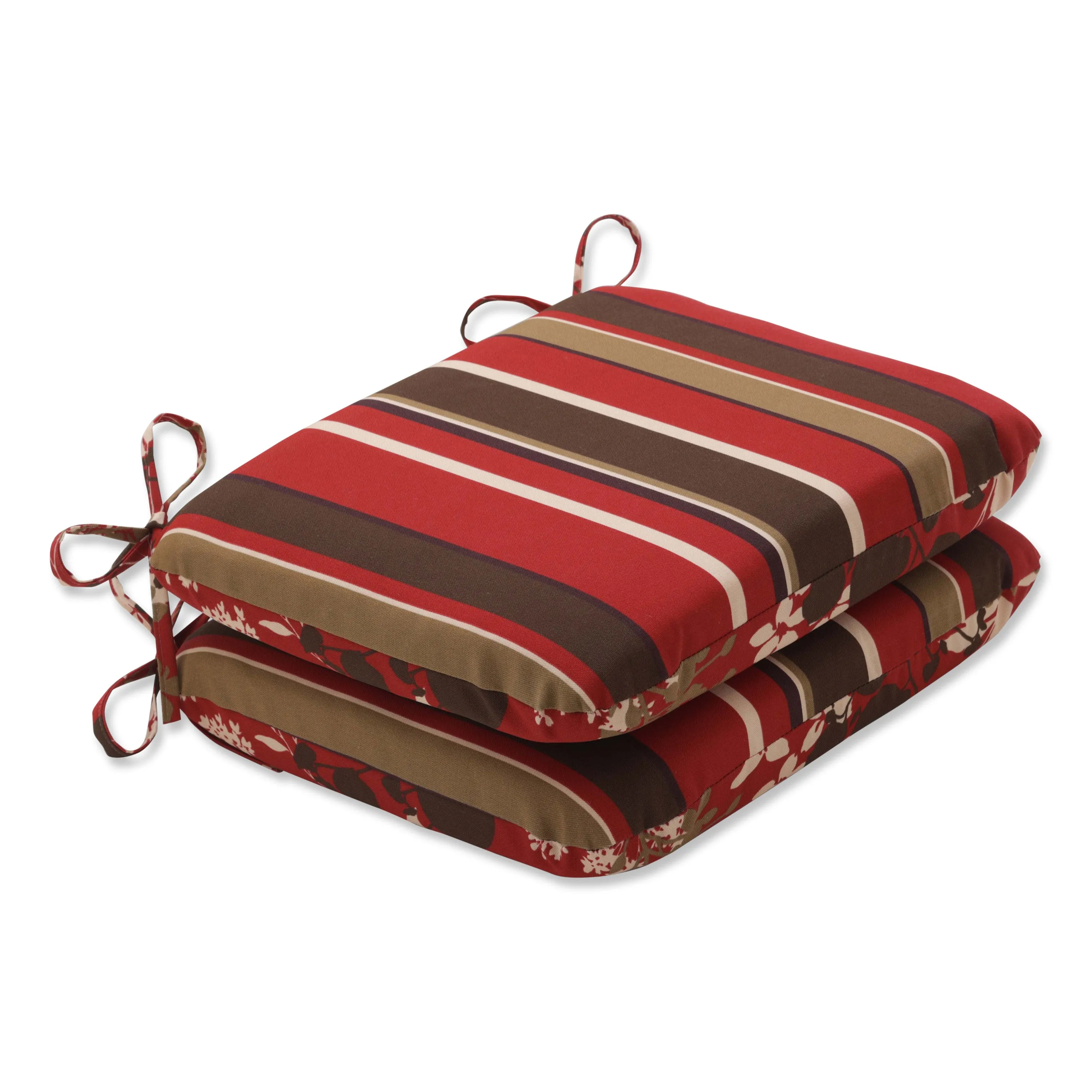 Montifleuri/Monserrat Reversible Rounded Corners Seat Cushion (Set Of 2)