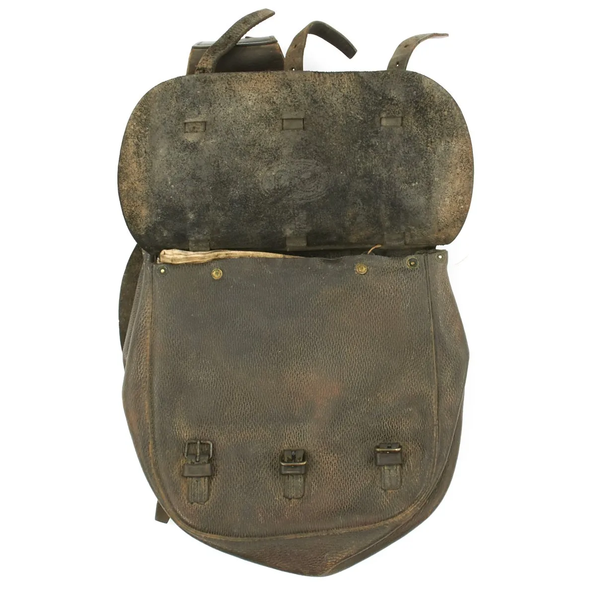 Original U.S. WWI M1904 Cavalry Saddle Bags by Spalding - Dated 1917