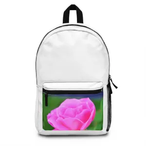 Pink Flower Backpack (Made in USA)