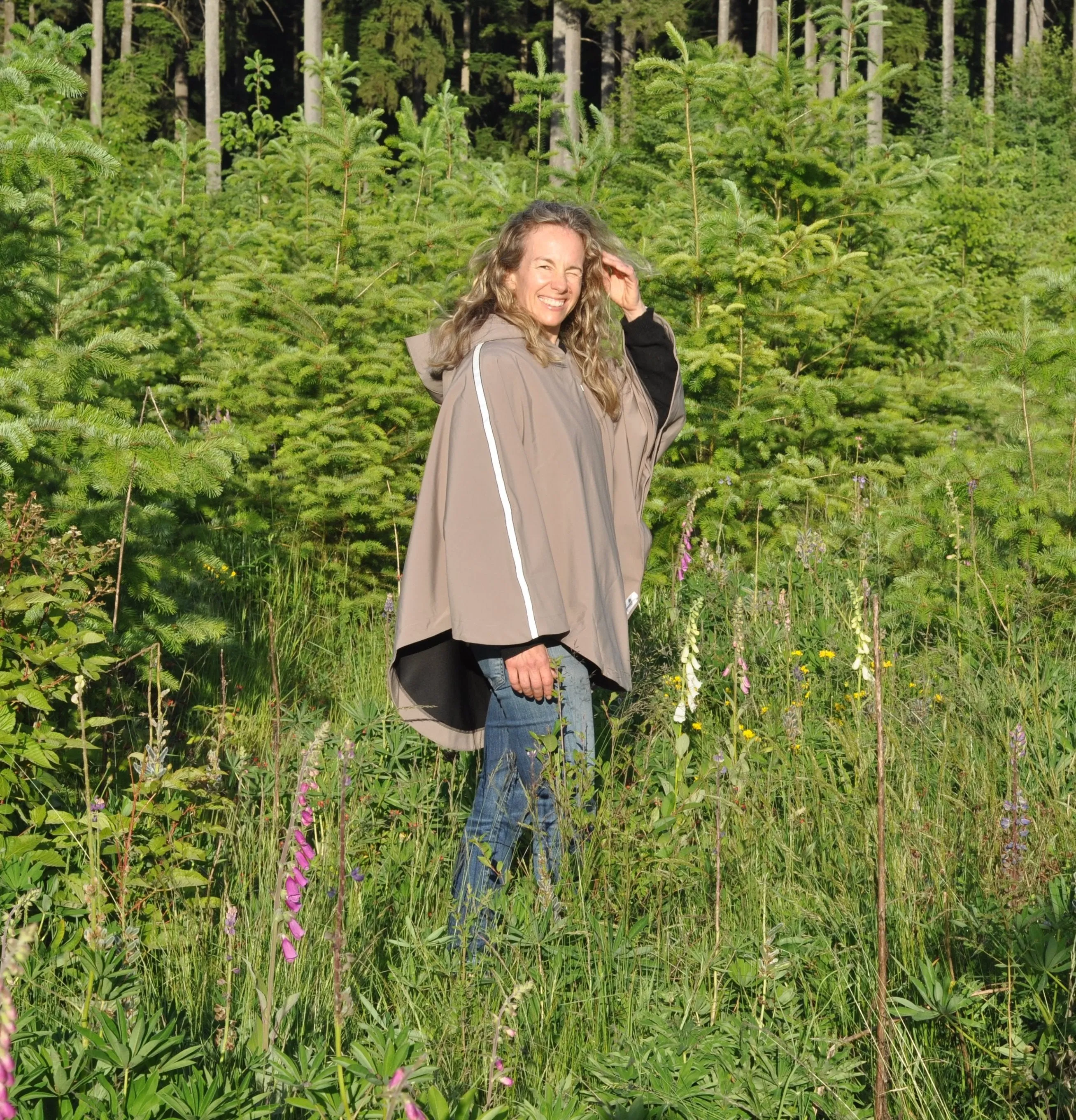 Rain Poncho - Taupe (TALL)