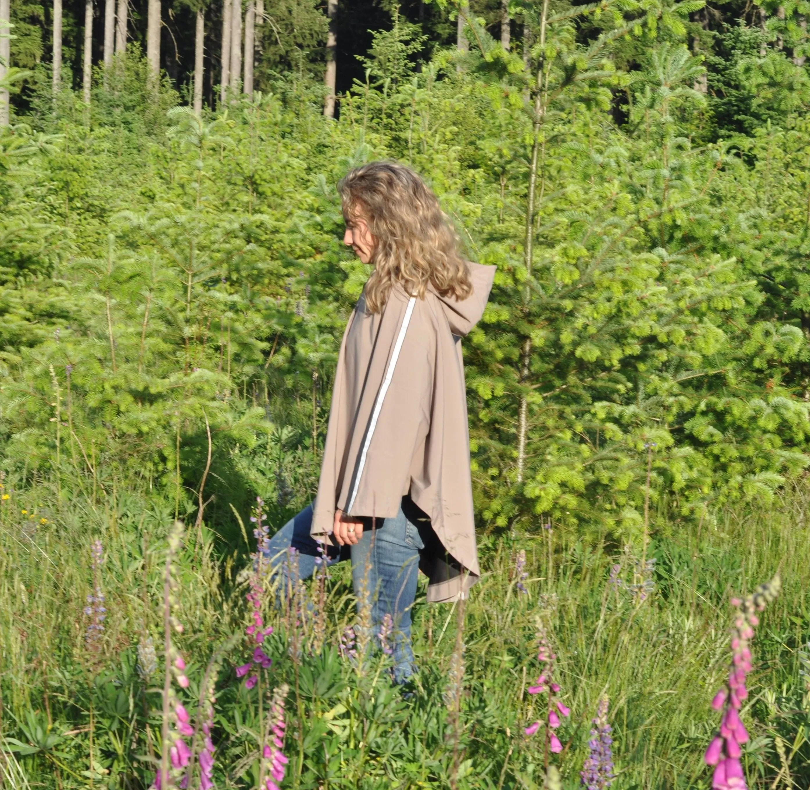 Rain Poncho - Taupe (TALL)