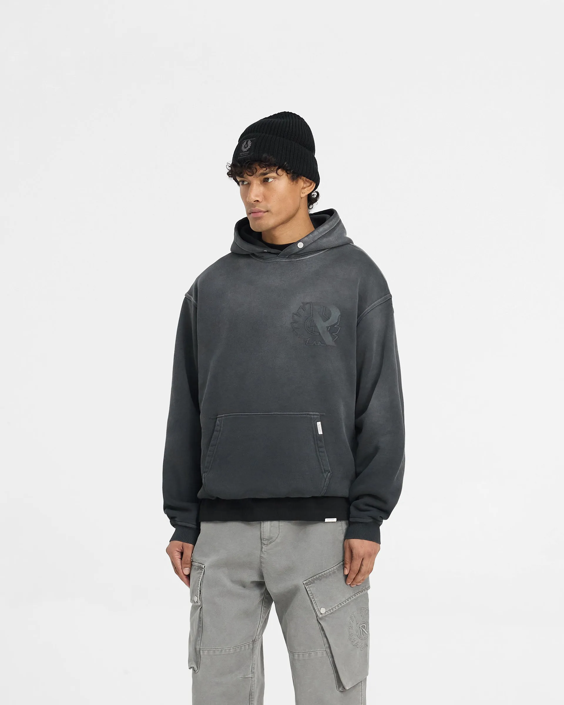 Represent X Belstaff Outline Phoenix Hoodie - Shadow