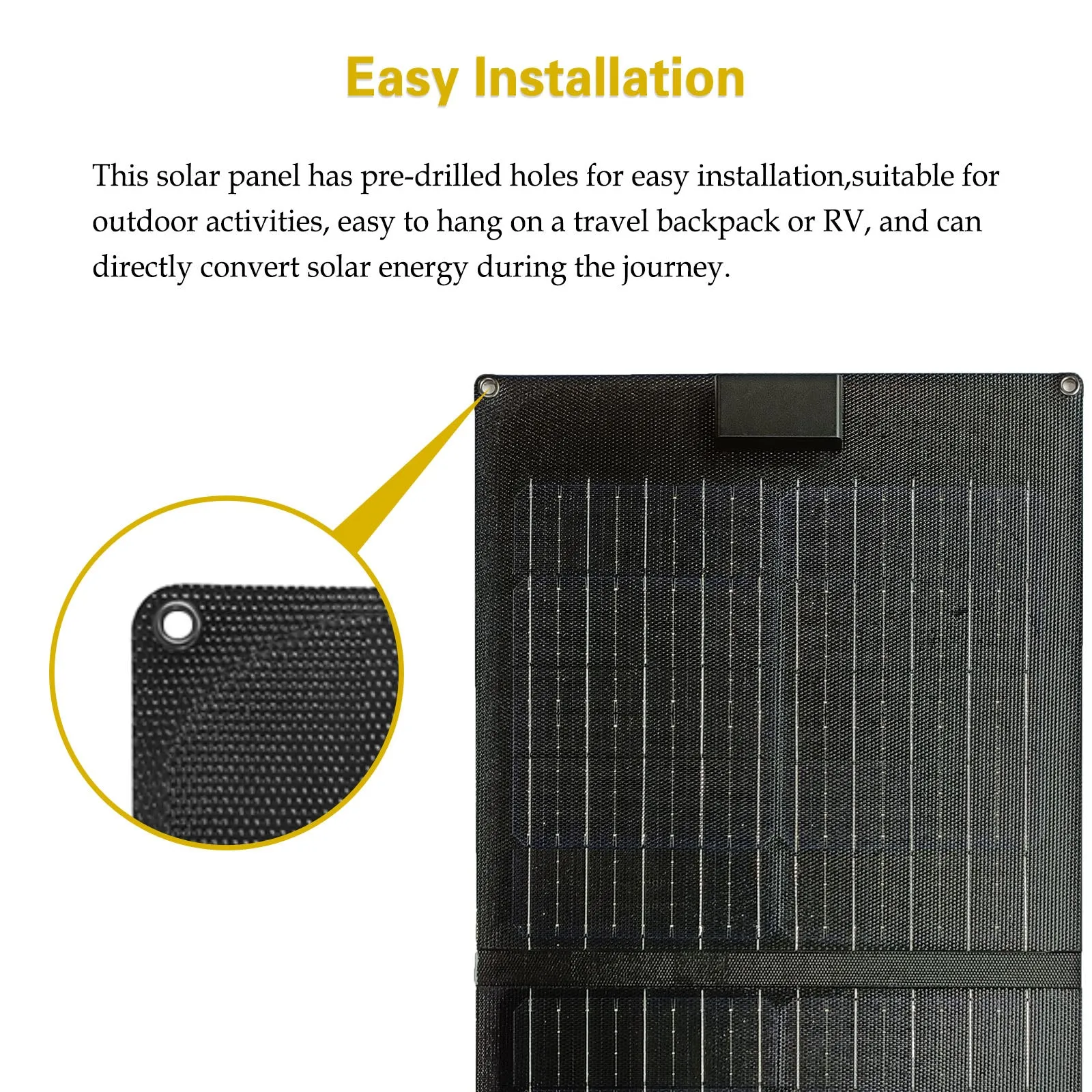 ROCKSOLAR 100W 12V Foldable Solar Panel