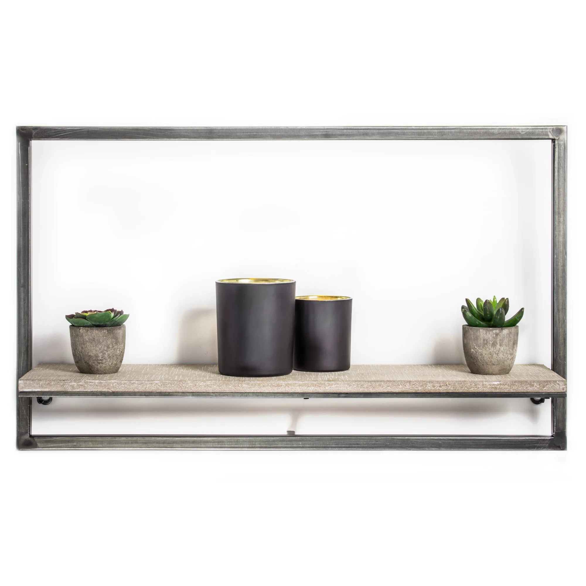 Rustic Hanging One Shelf Rack