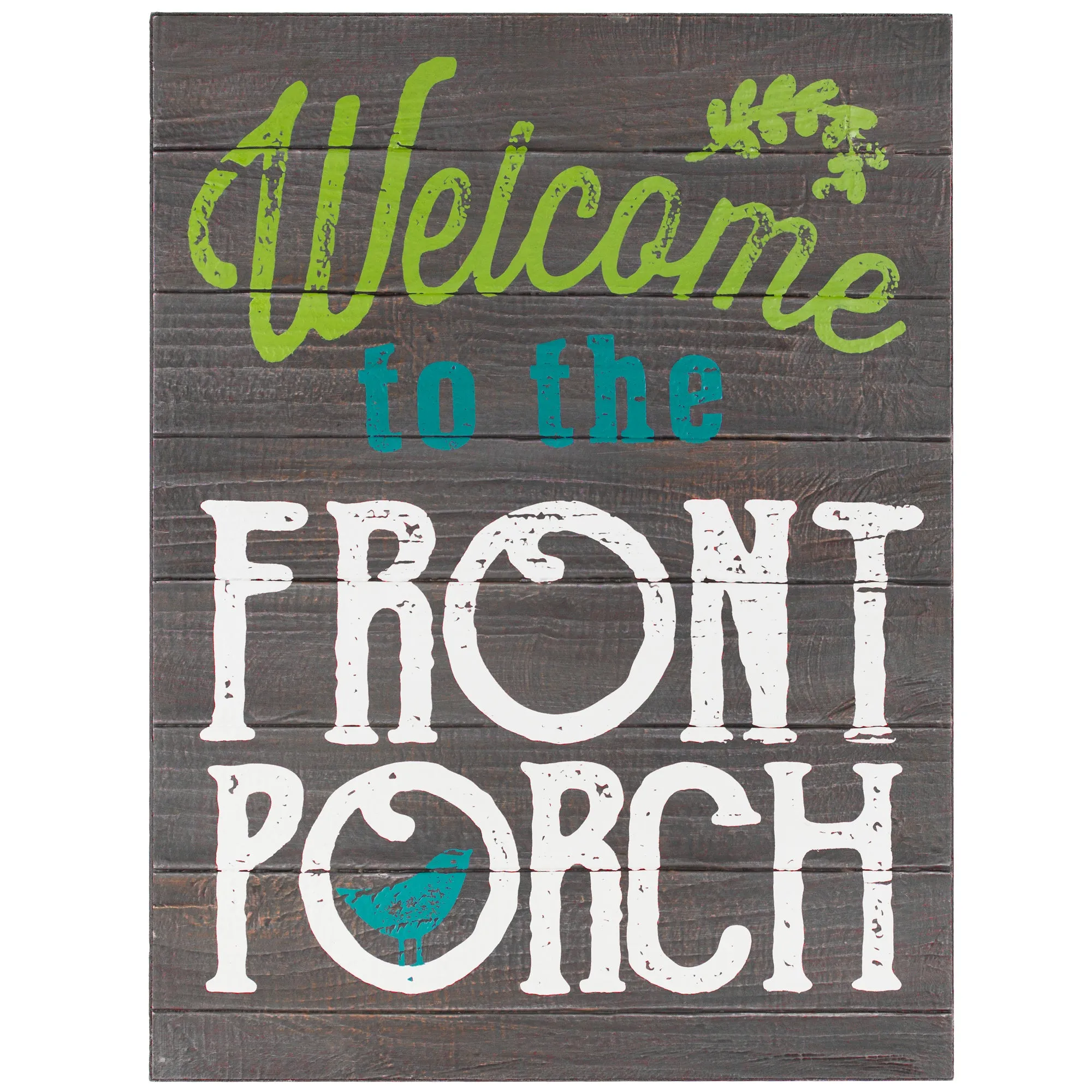 Rustic Welcome to the Front Porch Wooden Wall Art