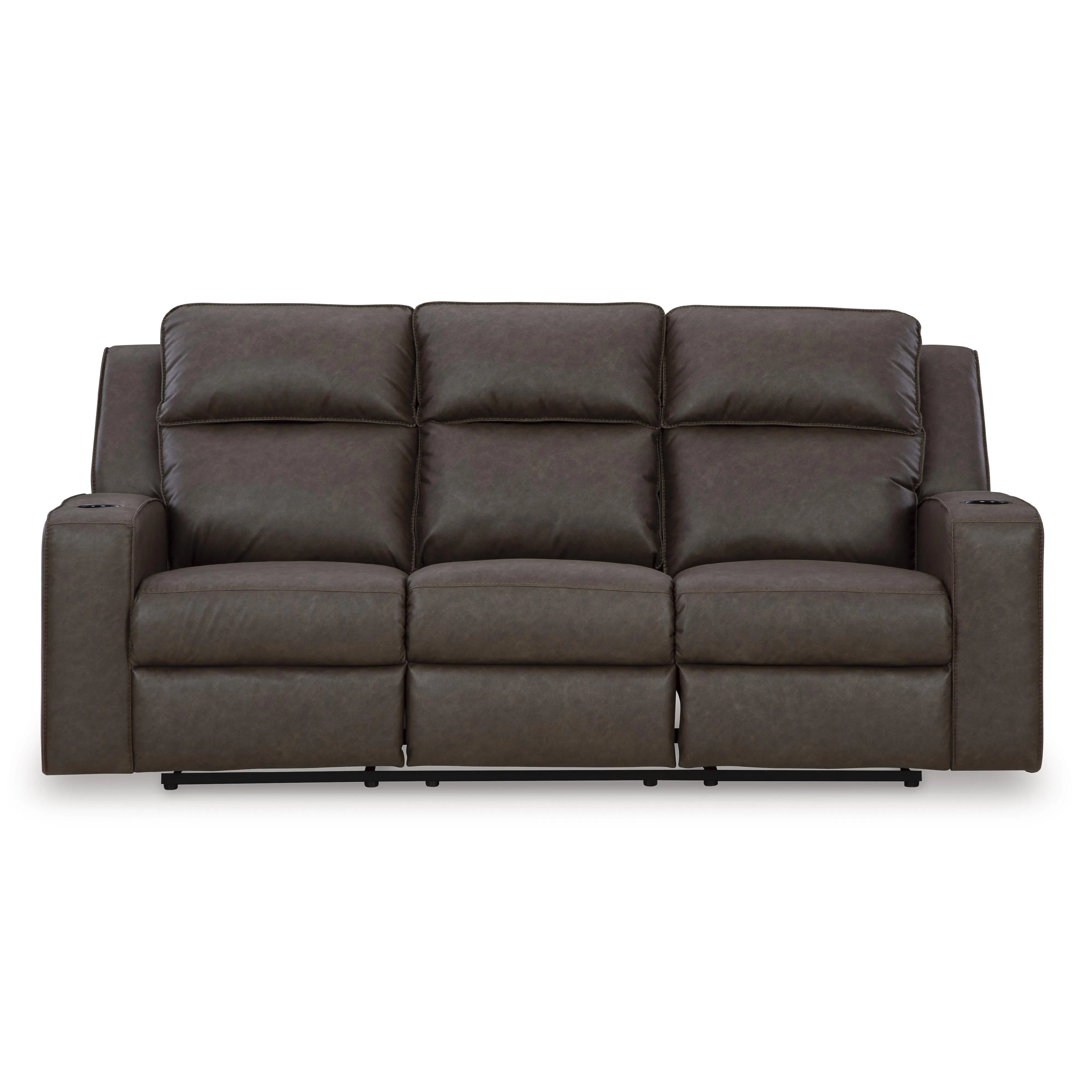 Signature Design by Ashley Lavenhorne Reclining Leather Look Sofa 6330689