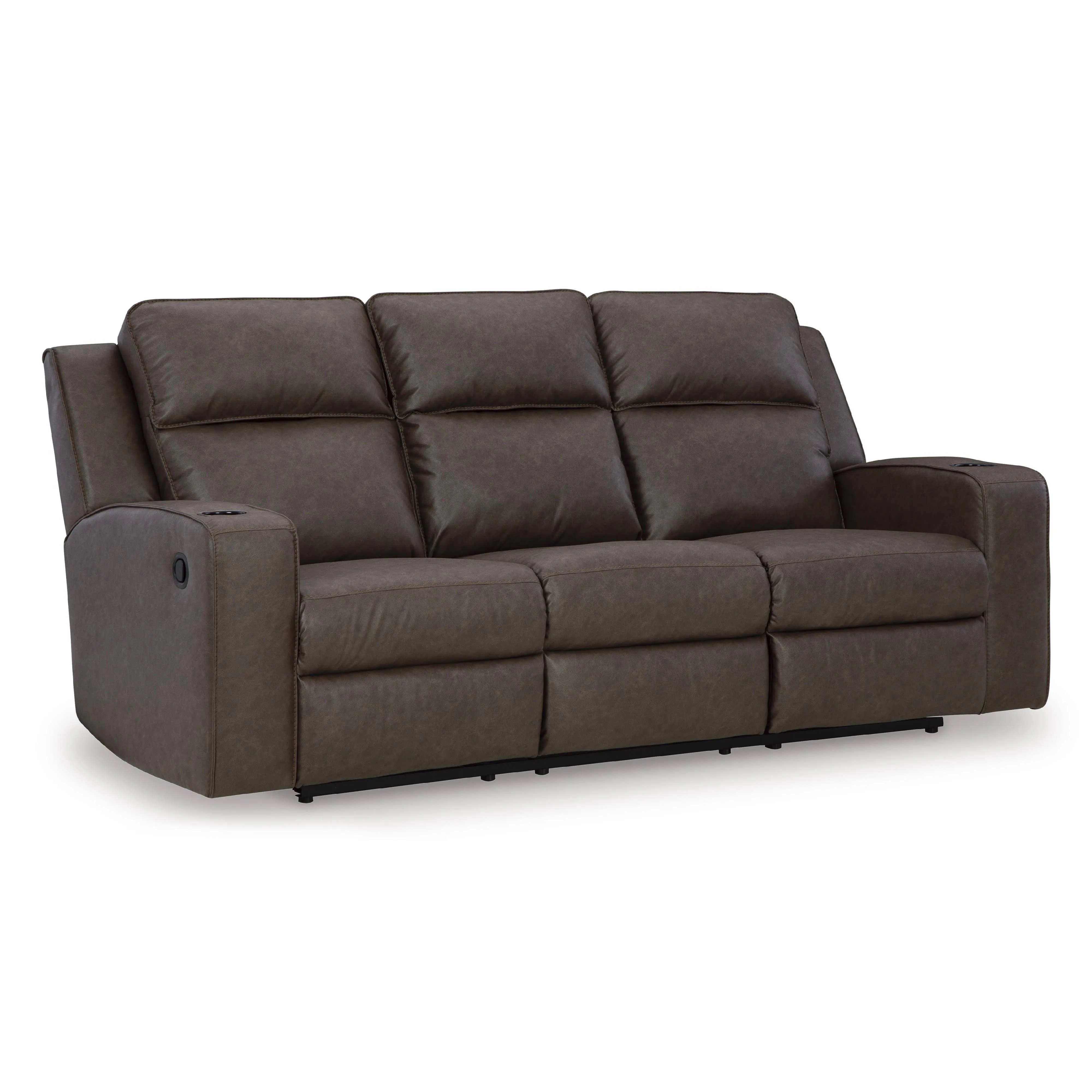 Signature Design by Ashley Lavenhorne Reclining Leather Look Sofa 6330689